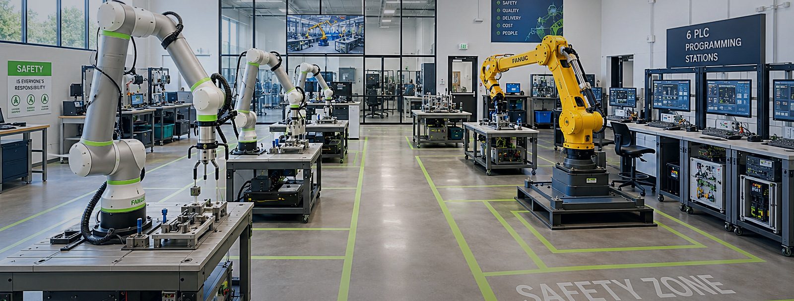 Concept rendering of robotics lab